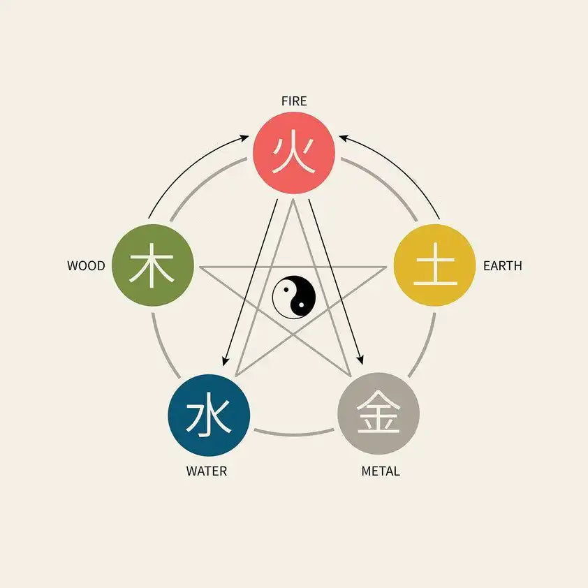The Five Elements in Chinese Jewelry Design: Cultural Harmony through Metal, Wood, Water, Fire, and Earth