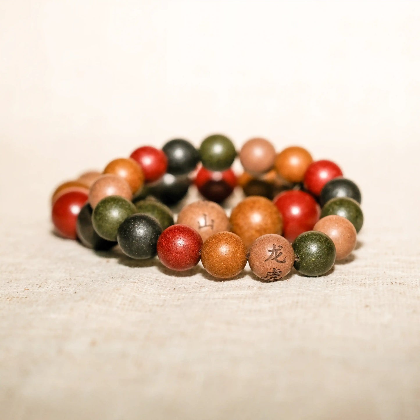 Dragon-Tiger Mountain Herbal Bead Bracelet Set