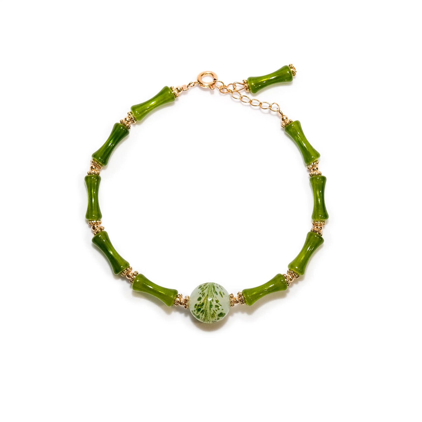 Hetian Jade Bamboo Segment Bracelet