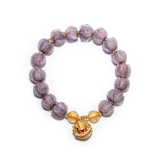Dragon Bell & Lotus Crystal Bracelet