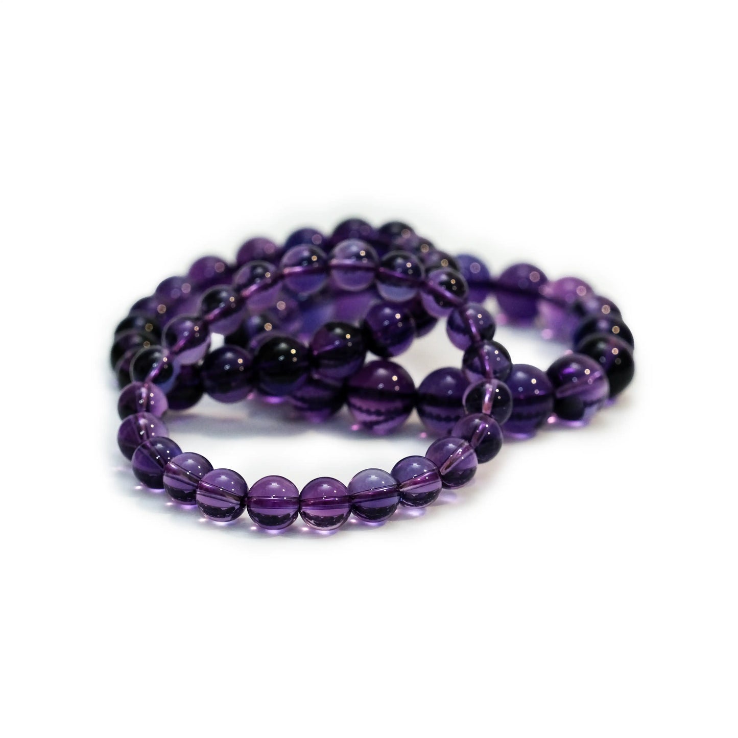 Amethyst Bracelet In Three Sizes(12mm/10mm/8mm)