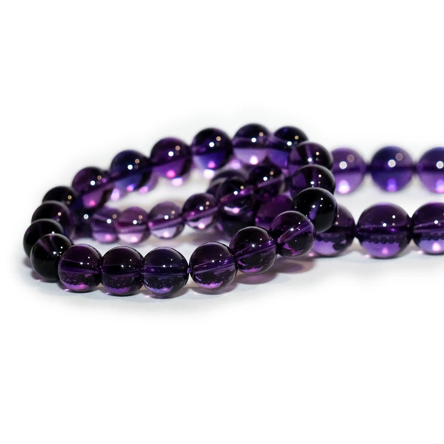 Amethyst Bracelet In Three Sizes(12mm/10mm/8mm)