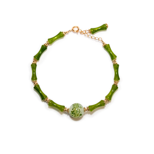 Hetian Jade Bamboo Segment Bracelet