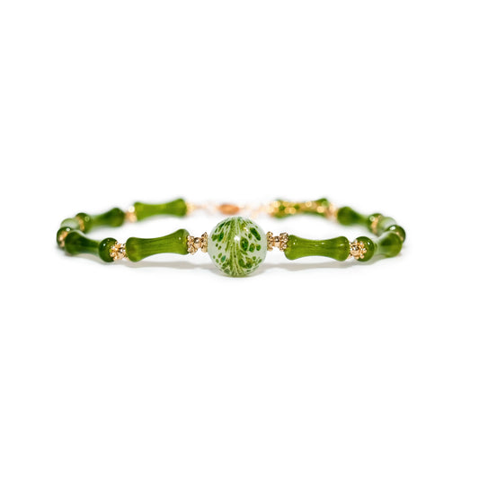 Hetian Jade Bamboo Segment Bracelet