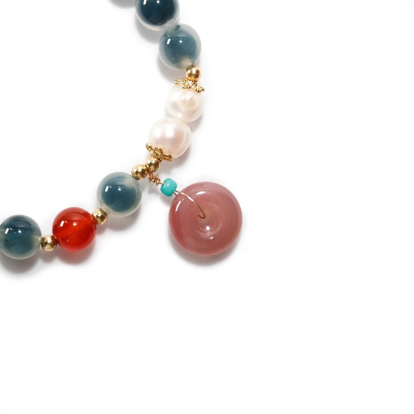 Tranquil Blue-Grey Resin Bracelet – Peace Edition